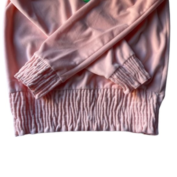 Girl's Long Sleeve Fleece Top with Heart Shaped Flip Sequins. Pink. NWT. Size 10 - Picture 5 of 8